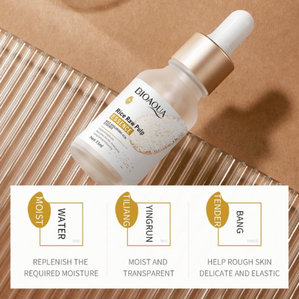 Bioaoua Rice Raw Pulp Essence Face Serum 15ml