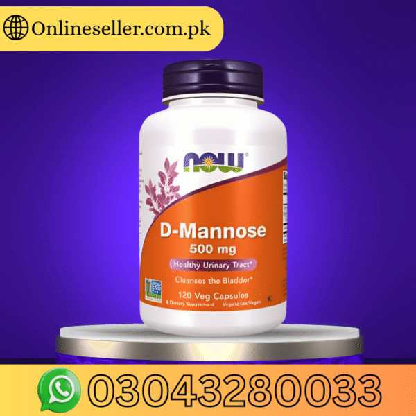 Now D-Mannose 500mg 120 Veg Capsule In Pakistan