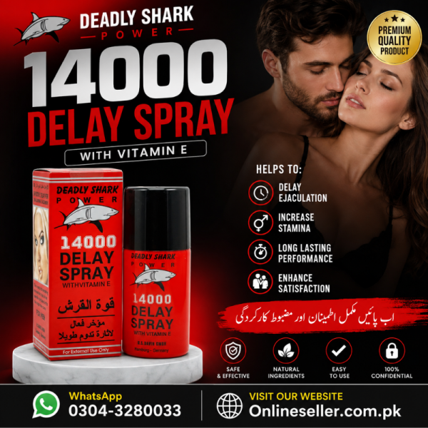 Deadly Shark Power 14000 Delay Spray In Pakistan