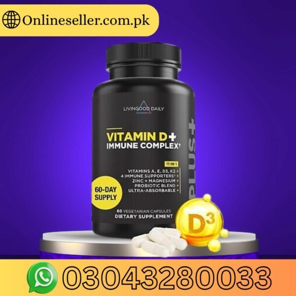 Vitamin D+ Immune Complex 60 Capsules In Pakistan
