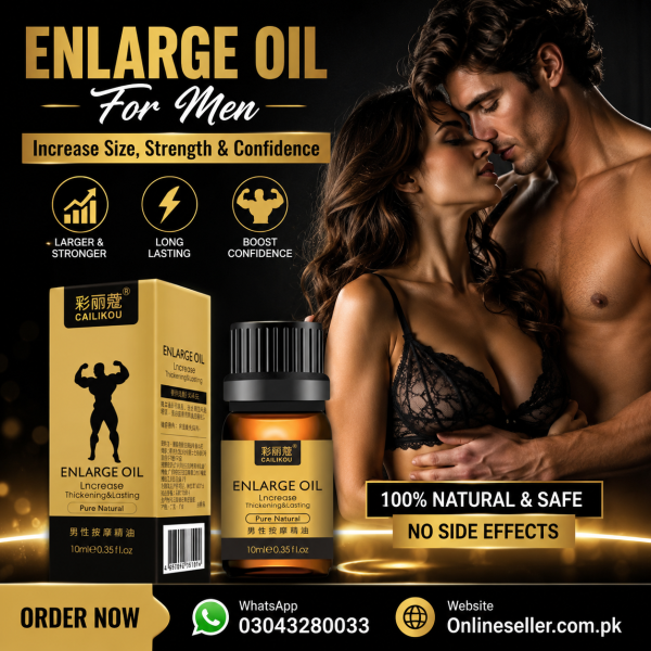 Cailikou Pure Natural Enlarge Essential Oil For Male Body In Pakistan