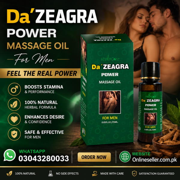Da`Zeagra Herbal Power Massage Oil Price In Pakistan
