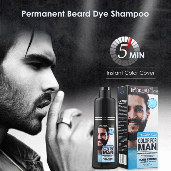 Mokeru Hair & Beard Color For Men Shampoo 200Ml In Pakistan