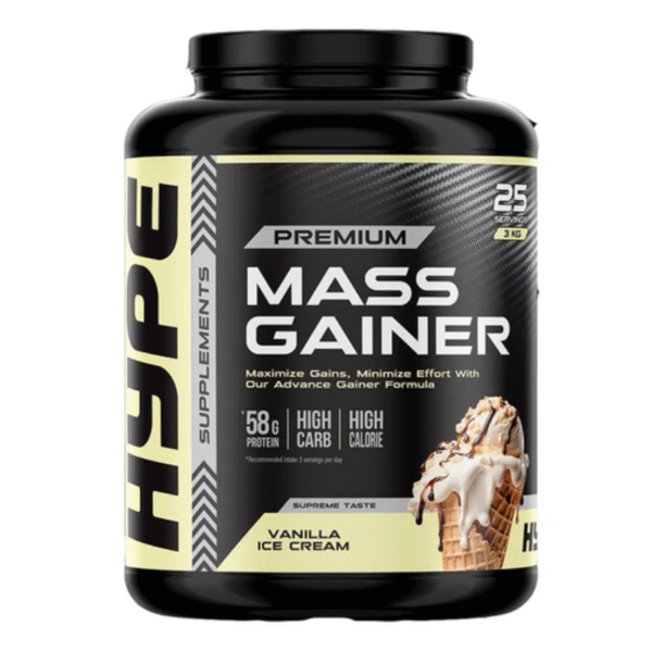 Hype Premium Mass Gainer (Vanilla Ice Cream) 3Kg In Pakistan