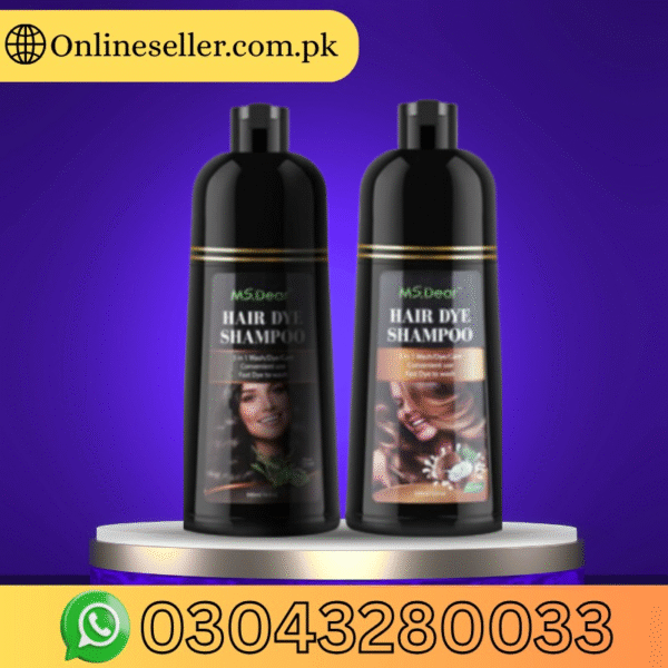 Ms Dear Hair Dye Color Shampoo 500Ml Instant Permanent Natural Coconut Dye Color In Pakistan