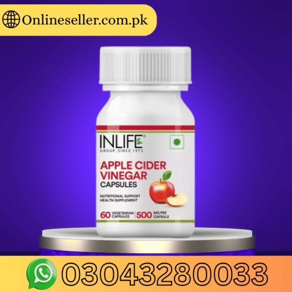Inlife Apple Cider Vinegar 500Mg 60 Capsule In Pakistan