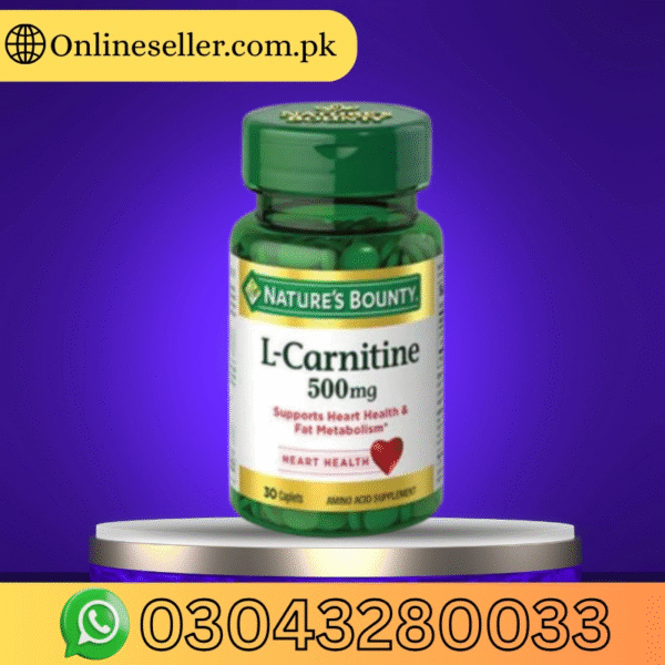 Nature's Bounty L-Carnitine 500mg, 30 Caplets Price In Pakistan