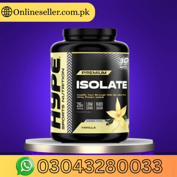 Hype Premium Whey Protein Isolate (Vanilla) 900G In Pakistan