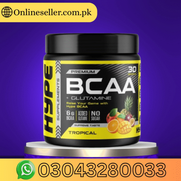 Hype Premium Bcaa + Glutamine (Tropical) 300G In Pakistan