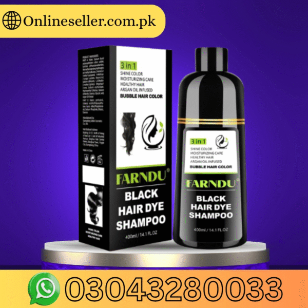 Farndu Black Hair Dye Shampoo 400Ml In Pakistan