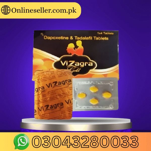 Vizagra Gold Dapoxetine & Tadalafil 1x4 Tablets In Pakistan