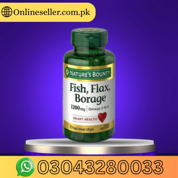 Nature's Bounty Omega 3-6-9 Fish Flax Borage 1200Mg 72 Softgels Price In Pakistan
