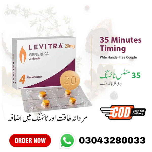 Levitra (20Mg) 4 Tablets Price In Pakistan