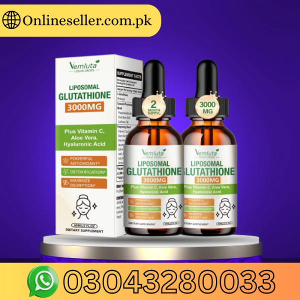 2 Pack 3000mg Liposomal Glutathione Liquid Drops Price In Pakistan