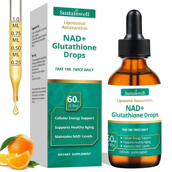 Nad+ Glutathione Liquid Drops With Liposomal Astaxanthin Price In Pakistan