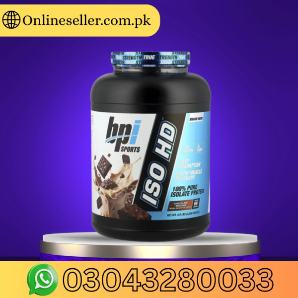 Bpi Sports ISO Hd 100% Pure Isolate Protein (Chocolate Brownie) 4.9 Lbs