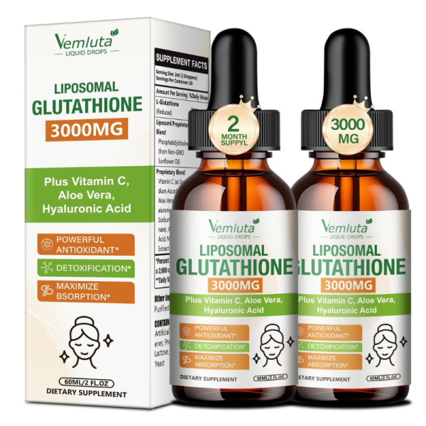 2 Pack 3000mg Liposomal Glutathione Liquid Drops Price In Pakistan