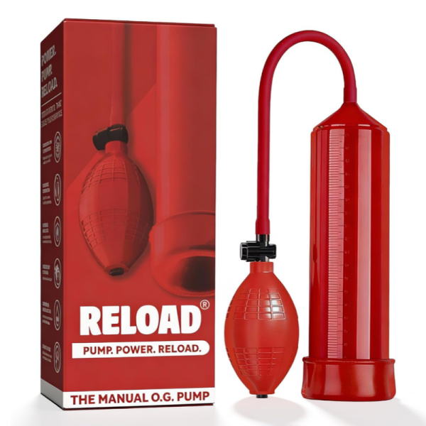 Reload | The O.G Penis Pump for Male Erection | Manual Control Vacuum Pump